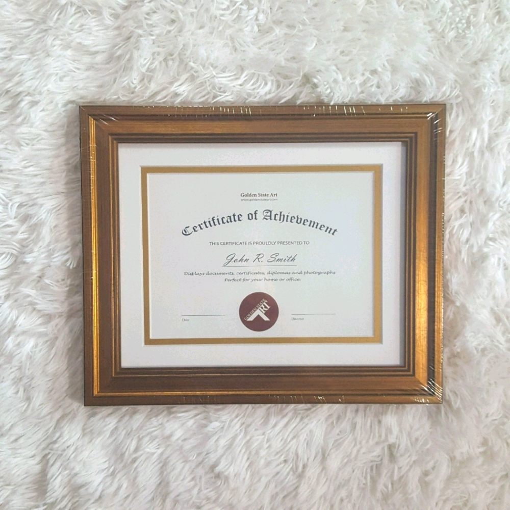 Golden State Art Achievement Frame Matted